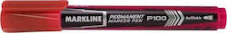 Linc Marker Permanent Linc Markline Mp100red Rund Rot Linc Marker Permanent Linc Markline Mp100red Rund Rot