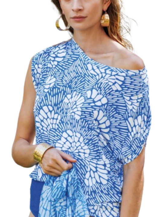 Diana Gallesi Blouse Blue/White