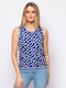 Heavy Tools Sommer Damen Bluse Ärmellos Blau