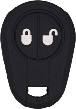Car Key Cover Case made of with 2 Buttons for Volvo in Black Color