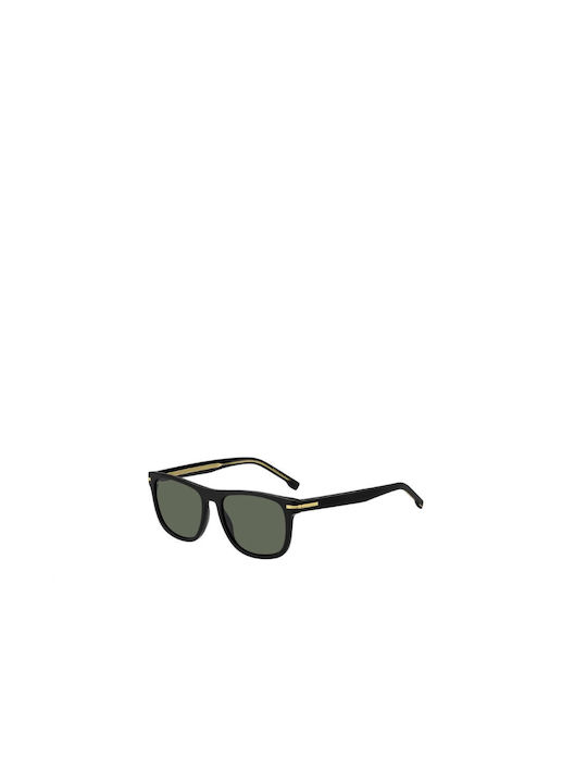 Hugo Boss Men's Sunglasses with Black Plastic Frame and Black Lens HG 1626/S 807/QT