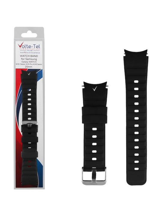 Volte-Tel Vt117 Strap Silicone Black (Samsung Watch 6/6 Classic)