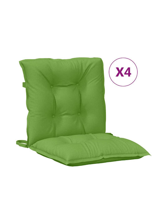 vidaXL Garden Chair Cushion with Backrest Green...