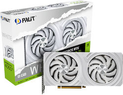 Palit GeForce RTX 4060 Ti 8ГБ GDDR6 Бял Видеокарта