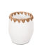 HomeMarkt Decorative Vase Ceramic Orange Diameter 13xHeight 13cm