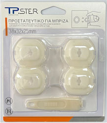 Tpster Outlet Cover Protectors made of Plastic in White Color 5pcs