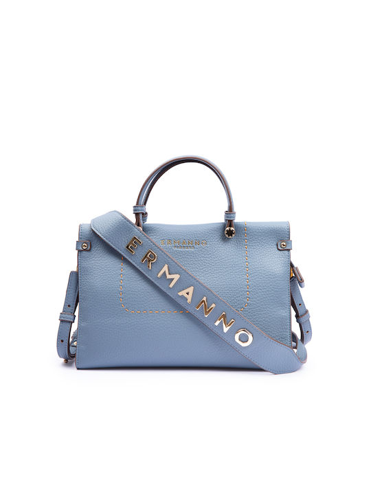 Ermanno Firenze Women's Bag Tote Hand Blue