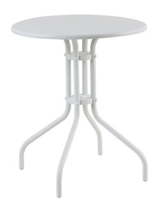 Tisch für kleine Außenbereiche Stabil Lino White 60x60cm