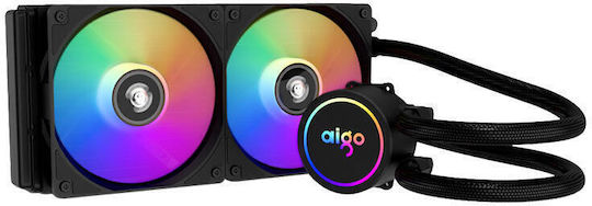 Darkflash Охлаждане AIO CPU с 2 Вентилатора 120mm и ARGB Осветление