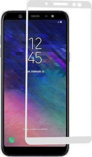 Закалено стъкло Бял (Huawei Y6 2019 / Honor 8A)