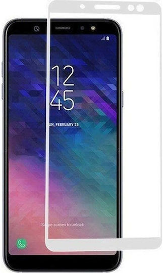 Закалено стъкло Бял (Huawei Y6 2019 / Honor 8A)