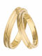 Goldene Eheringe K9 mit Diamantschliff 048300 048300 Gold 9 Karat Einzelstück