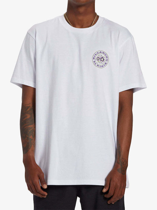Billabong Ανδρικό T-shirt Κοντομάνικο Λευκό