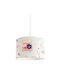 Veis Kids Single Ceiling Light E27 City Cars Red 35x24cm