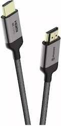 Swissten 75501103 HDMI 2.0 Geflochtenes HDMI-Stecker - HDMI-Stecker 3m Grau Swissten 75501103 HDMI 2.0 Geflochtenes HDMI-Stecker - HDMI-Stecker 3m Grau
