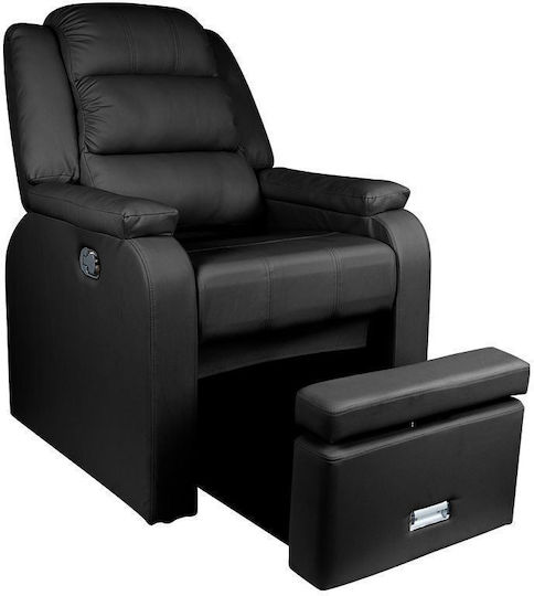 Activeshop Hilton Pedicure Chair with Adjustable Height Black