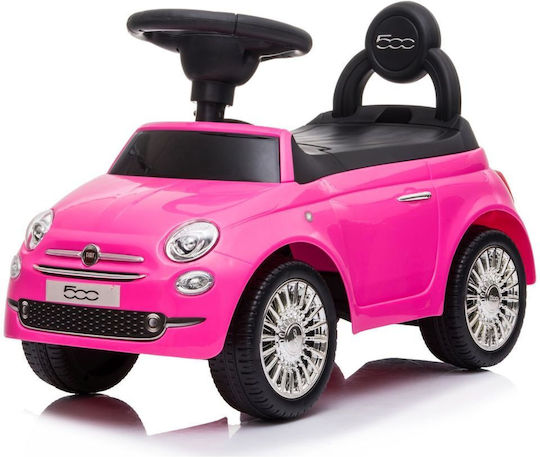 FreeOn Fiat 500 Αυτοκινητάκι Ride On για 12+ μηνών Ροζ