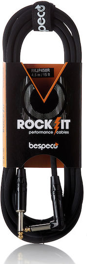 Bespeco Cable 6.3mm male - 6.3mm male 4.5m (RKJP450R)