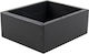 Ξύλινο Κουτί Βουτύρου 14.5x12.3x5.5cm Black Lacquer Select Concept Bq137b