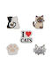 Decorative Accessories Crocs Cats Pack 5