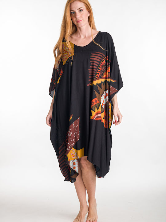 Rima Beachwear Feminin Caftan de Plajă Negru