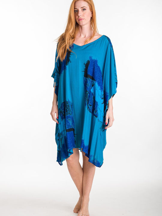 Rima Beachwear Women's Caftan Beachwear Turquoise