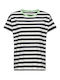 Camel Active Women's Athletic T-shirt Striped Blue