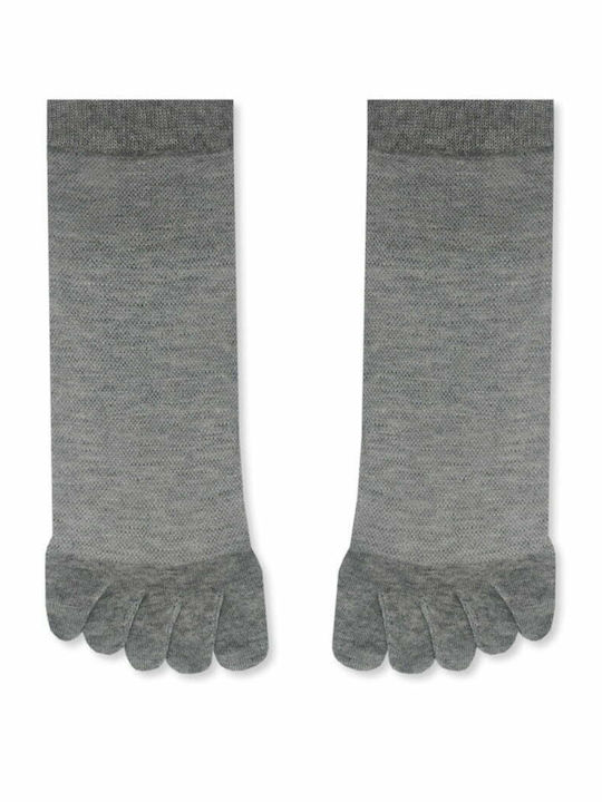 Ytli Βαμβακερή Κάλτσα Δάχτυλα Toe Socks Μονόχρωμη