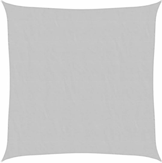 vidaXL Square Shade Sail Gray with PU Coating 2.5x2.5m