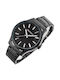 Perfect Men's Watch 44mm Battery with Black Metal Bracelet
