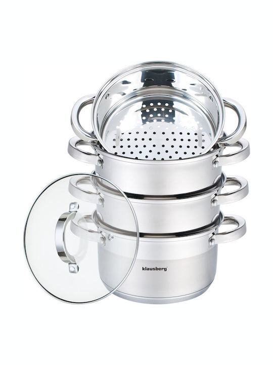 Klausberg Deep Stainless Steel Pot 2.5lt /