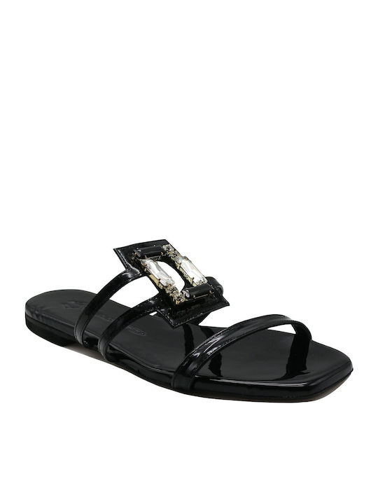 Mourtzi Flache Sandalen für Damen in Schwarz Farbe
