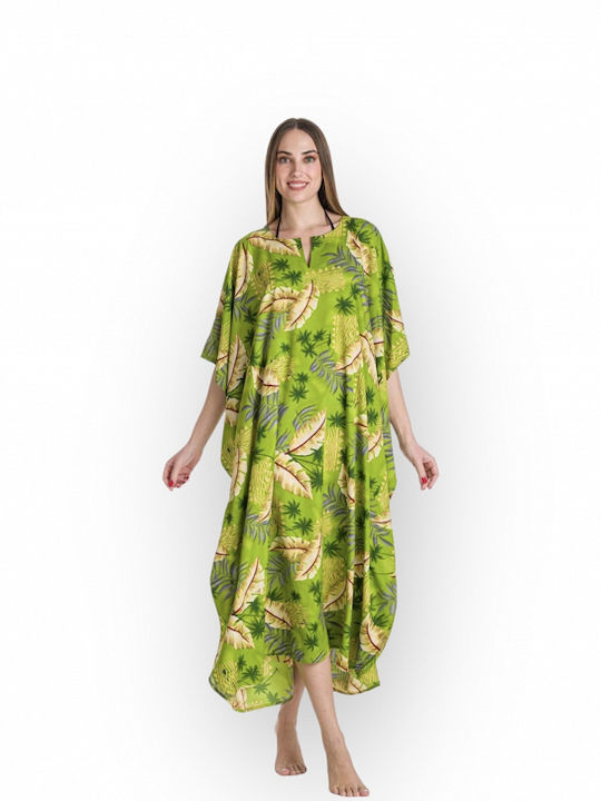 Rima Beachwear Women's Caftan Beachwear Light Green