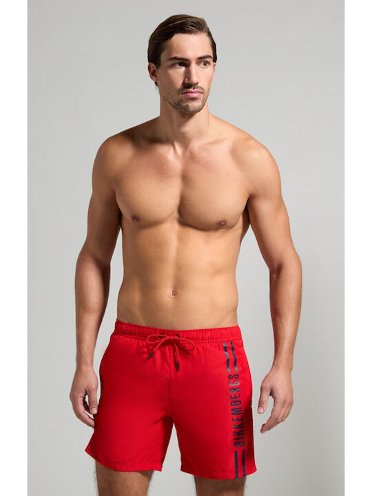 Bikkembergs Men's Swimwear Shorts Red