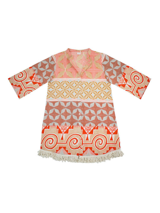 Bonito Feminin Caftan de Plajă Orange