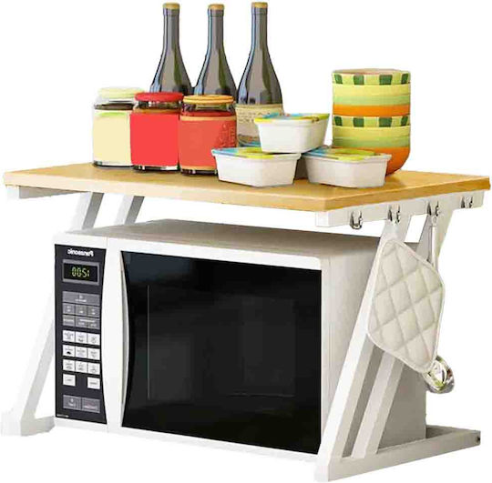 Quasar Basis Für Mikrowelle Universale Regal Metallisch 57x38x38cm Weiß Quasar Basis Für Mikrowelle Universale Regal Metallisch 57x38x38cm Weiß