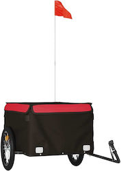 Vidaxl Bicycle Trailer Black Red 45 Kg Iron