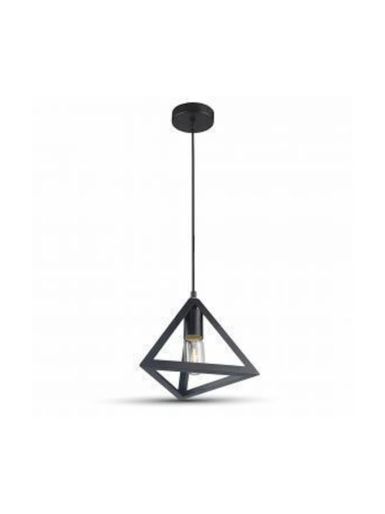 V-TAC Pendant Light Suspension for Socket E27 Black