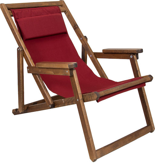 Politishome Pânză Pentru Șezlong Din Pânză Burgundy 42x114cm