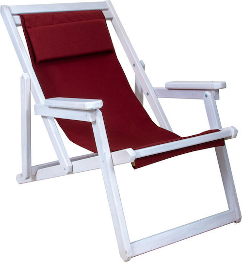 Politishome Pânză Pentru Șezlong Burgundy 42x114 cm