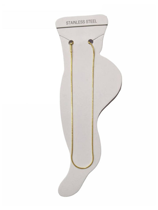 Kostibas Fashion Gold Plated Steel Anklet from Steel