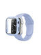 Пластмасов Калъф в Лилав цвят за Apple Watch Series 7 41mm