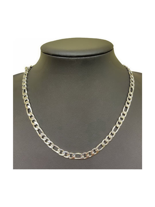 Kostibas Fashion Αλυσίδα Λαιμού από Ατσάλι Μήκους 50cm