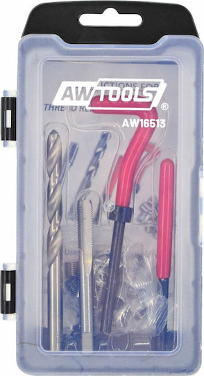 AWTools AW16512 Gewindereparatursatz aus Stahl 30Stück