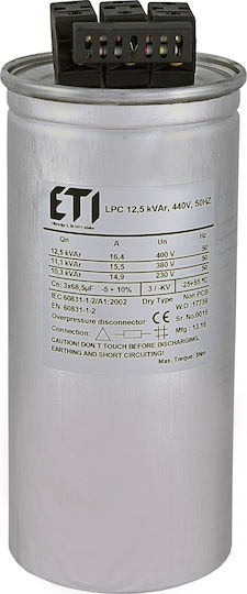 ETI Kondensator Dreiphasig 68.5μF 440V 004656761