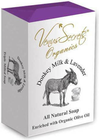 Venus Secrets Seifenriegel mit Eselmilch & Lavendel 110gr