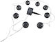 Uncle George Hanging Solar Light Garland Warm White with Photocell IP65