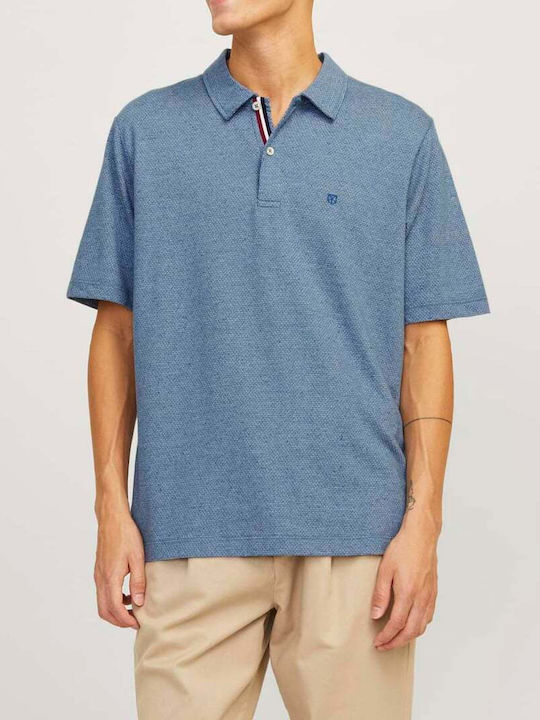 Jack & Jones Ανδρική Μπλούζα Κοντομάνικη Polo Captains Blue