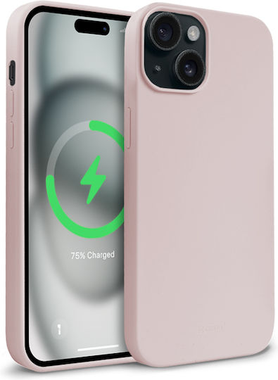 Crong Color Back Cover Σιλικόνης Ροζ (iPhone 15)