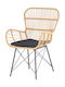 Outdoor Armchair Metallic Sombra Brown 2pcs 59.5x52x59cm